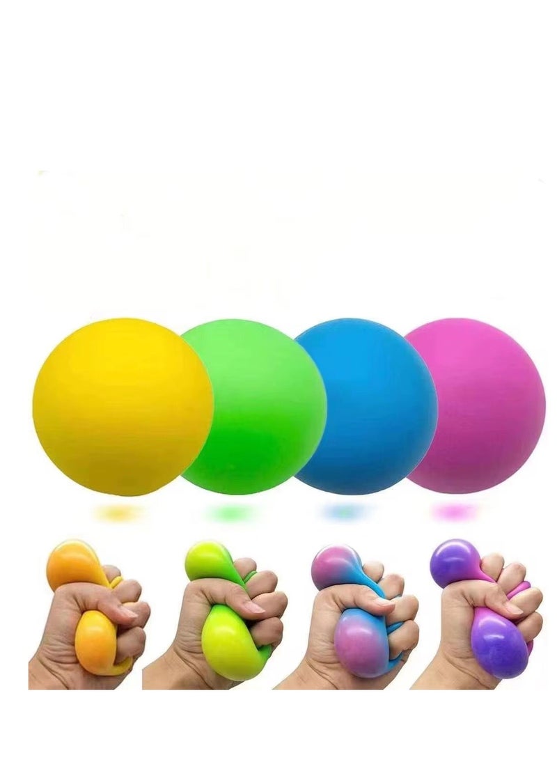 NYVIO Squishy Balls 4PCS Color Changing Stress Ball Toy – Sensory Fidget Squeeze Balls for Kids & Adults, Anxiety & Stress Relief, Soft Squishy Toy for Party Favors, Classroom Rewards & Stress Therapy - Image 4